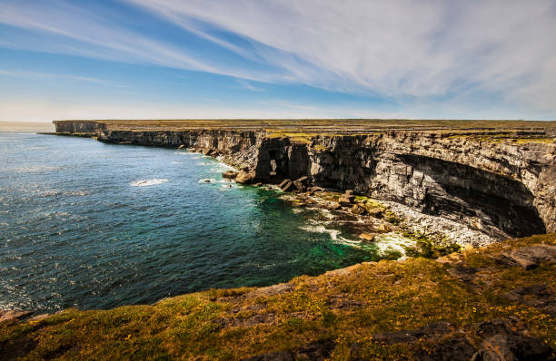 Vertiginous cliffs above the Atlantic Ocean on Inishmore (Aran Islands)