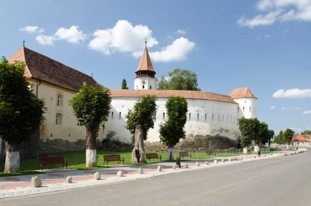 The fortified church of Prejmer in Brasov county. Southeastern Transylvania has one of the highest numbers of still-existing 13th to 16th centuries fortified churches.