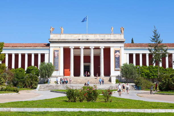 Athens, Greece - April 29 2019: National Archaeological Museum (Greek: Εθνικό Αρχαιολογικό Μουσείο).